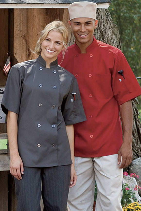 #0415 Short Sleeve Chef Coat - 
